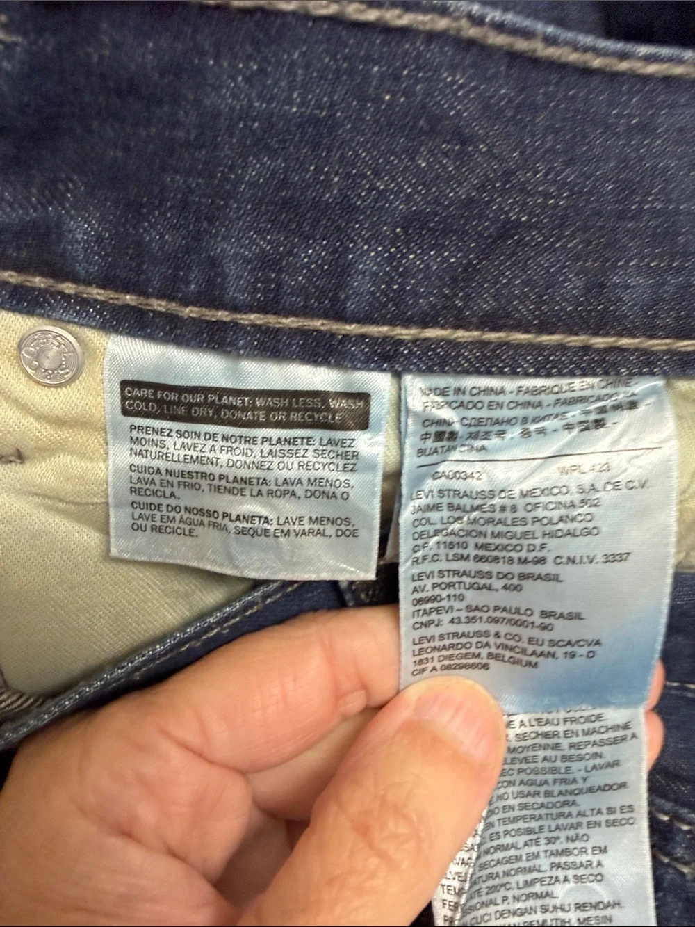 Levi's Men's Dark Blue Straight Jeans
